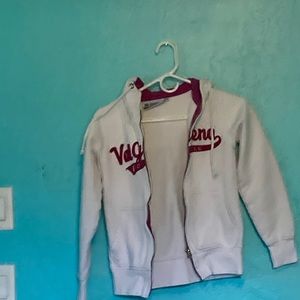 Val gardena Dolomites white and magenta jacket